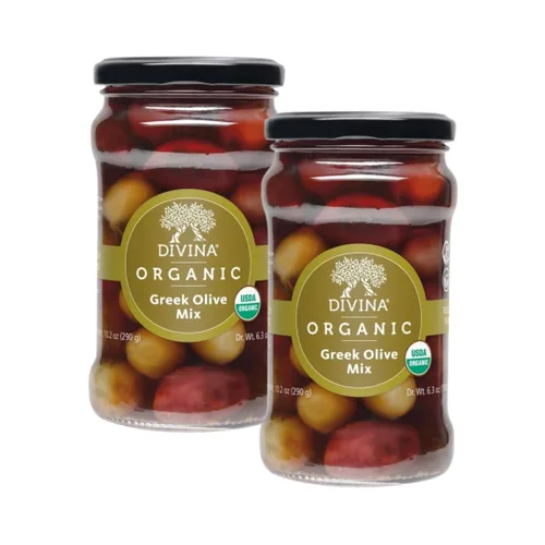 Vista 3 de Divina Mezcla de aceitunas griegas orgánicas, 6.35 oz