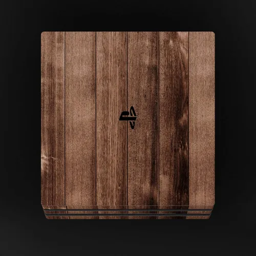 Vista 4 de Vinilo adhesivo de madera teñida con 2 pegatinas de barra de luz para Playstation 4 Pro