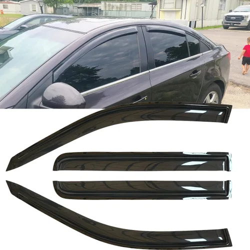 Vista 13 de Protectores de lluvia cromados para ventana GMC Terrain 94167Y 2010-2017