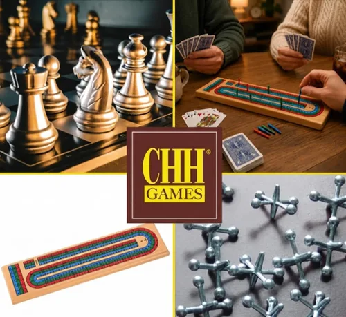 Vista 4 de Tabla de madera natural de 2 pistas con 6 clavijas de plástico, tablero de juego clásico con pistas impresas negras, almacenamiento de clavijas