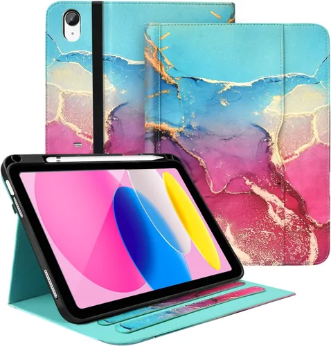 Vista 47 de Zonefoker Fundas para iPad de 6ª generación 2018/2017, iPad Air 2 2014 #02 Mármol Rosa