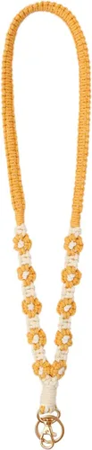 Vista 7 de Cordón para llaves, lindo cordón de cuello de flor para mujer, cordón largo de macramé para llaves, tarjetas de identificación, cartera