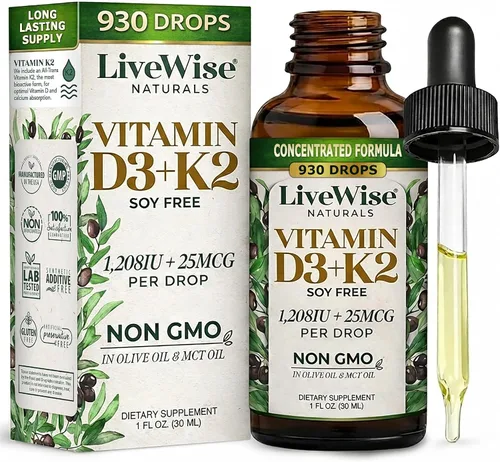 Vista 13 de Live Wise Naturals Vitamina para bebés D3 l USDA Orgánica Organic MCT Oil Formula For Kids and Toddler, Easy Absorption, Supports Immune and Bone