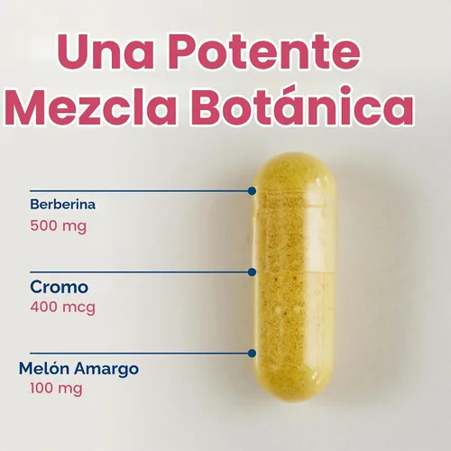 Vista 4 de NativePath Berberina HCl 500mg con cromo, 60 cápsulas