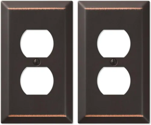 Vista 5 de Amerelle 163RDB Century - Placa de pared, 1 basculante, acero, bronce envejecido, paquete de 1