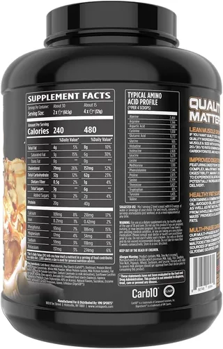 Vista 4 de VMI Sports Mayor Mass Lean Mass Gainer Proteína en polvo para ganancia muscular Polvo de proteína para ganar peso para hombres Ganador