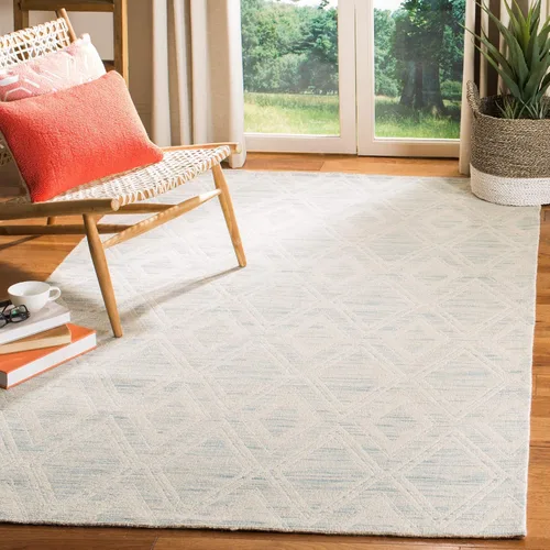 Vista 11 de SAFAVIEH Marbella Collection - Alfombra decorativa, 2 pies 3 pulgadas x 4 pies, color plateado y marfil, diseño de transición, ideal para zonas