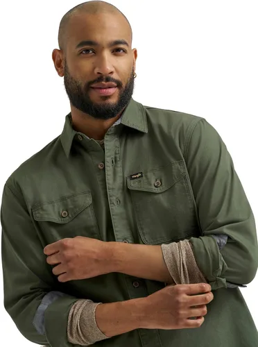 Vista 4 de Wrangler Camisa de manga larga para hombre Tomillo (Sarga)