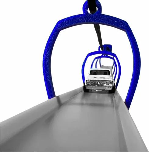 Vista 7 de Puente de Suspensión Compatible con Pista Hot Wheels (Azul)