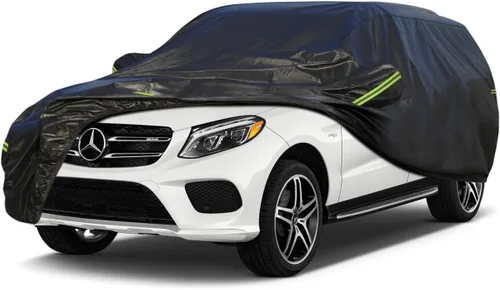 Vista 158 de KouKou Funda impermeable para automóvil SUV adecuada para BMW X1 de 2009 a 2025, 7 capas a prueba de viento para todo tipo de clima, cubierta