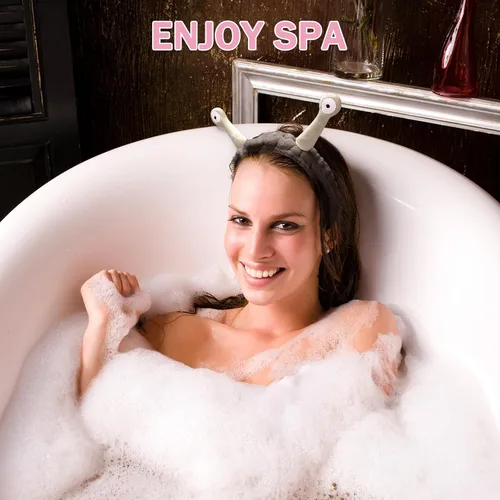 Vista 68 de Bonita diadema de caracol rosa, cara lavada para mujer, maquillaje, ducha, spa