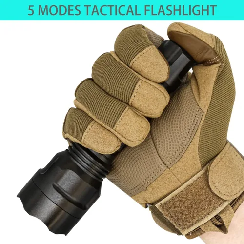 Vista 7 de ULTRAFIRE Linterna LED C8 de 1000 lúmenes altos, mini linterna de mano de 5 modos, impermeable IPX6, con cargador y UFB18, para emergencias