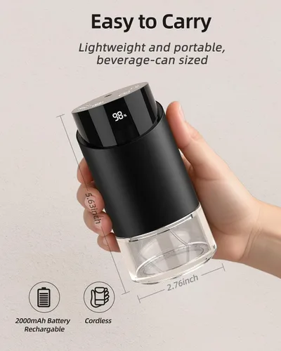 Vista 6 de Difusor de aceite esencial sin agua para aromaterapia para el hogar, habitación grande, automóvil, oficina, escritorio, mini ambientador inalámbrico