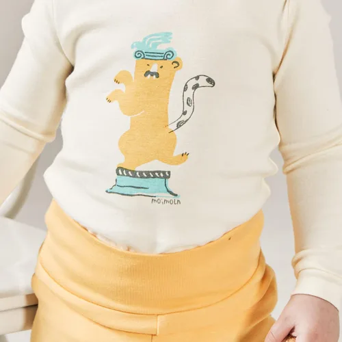 Vista 2 de moimoln Sibling - Pijama de manga larga de algodón suave y cálido de 6 meses a 8 años