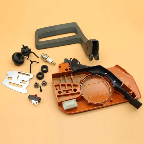 Vista 9 de Kit de placa de barra de cubierta de embrague lateral de freno para Husqvarna 266 268 272 61 66 motosierra 503 73 66 01, 501 81 48 01, 501 51 38 01