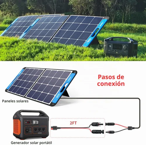 Vista 6 de ELFCULB Cable de panel solar de 10 AWG de 2 pies para conector Anderson 2, 6, 10, 20, 35, 50 pies, cable de extensión solar para estación de energía