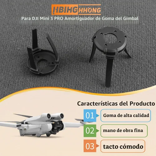 Vista 3 de Para DJI Mini 3 Pro Gimbal Amortiguación de Caucho Reemplazo para DJI Mini 3 Amortiguador Gimbal Cámara Amortiguador Amortiguador Drones Accesorios