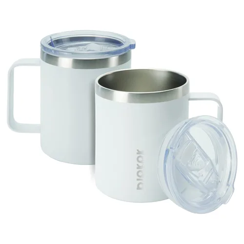 Vista 21 de BJPKPK 2 tazas de café aisladas, vaso aislado de 14 onzas con tapa, tazas de café de acero inoxidable con tapa a prueba de salpicaduras, color negro