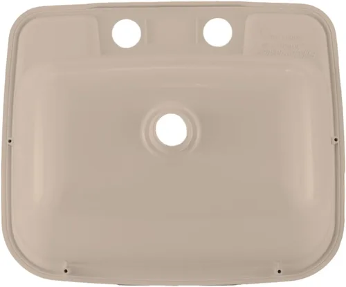 Vista 4 de RecPro Lavabo de Baño Rectangular para RV Lavabo de Tazón Único Fregadero para Autocaravana Plástico (Marrón Arena)