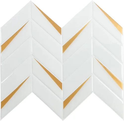 Vista 10 de Azulejos Rosas para Salpicaduras de Cocina de Despegar y Pegar, Azulejos Autoadhesivos 3D Rosa Brillantes con Diseño de Plumas de Pavo Real
