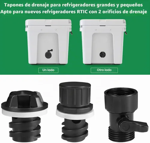 Vista 8 de Cooler Drain Plug Hose Connection Kit with 6FT Hose for Yeti, Rtic Coolers