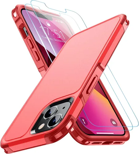 Vista 8 de SPIDERCASE Funda diseñada para iPhone 12/iPhone 12 Pro, protección contra caídas de grado militar de 10 pies, con 2 protectores de pantalla