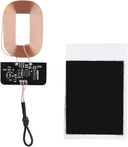 Vista 8 de Módulo receptor de carga Qi DIY módulo receptor de carga ultra delgado cargador de bobina de placa de circuito, 5V 1A, Plug and Play