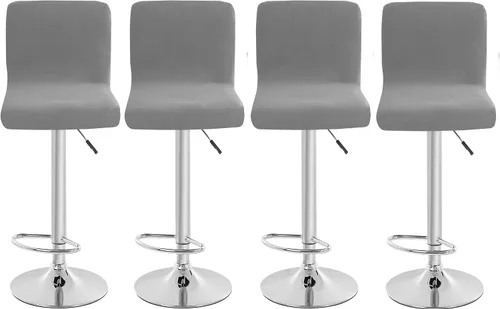 Vista 23 de Fundas para asiento de bar de terciopelo, fundas cuadradas para taburete de bar, fundas para silla de altura de mostrador (2, burdeos)