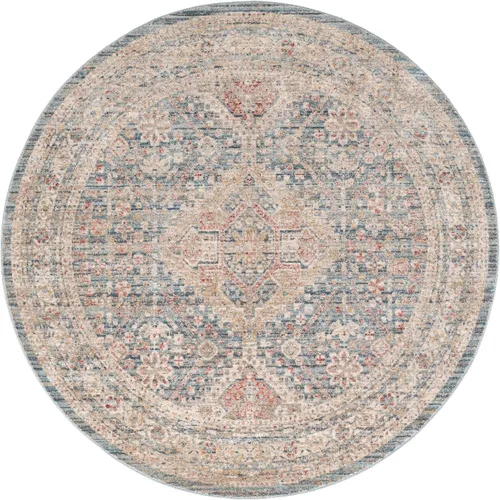 Vista 22 de Unique Loom Noble Collection - Alfombra de área Elizabeth (2' 2" x 3' 1" Rectángulo, Azul/Beige)
