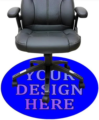 Vista 42 de Tapete redondo personalizado para silla de escritorio de oficina, diseño de tu propio logotipo de foto, texto, alfombrillas circulares