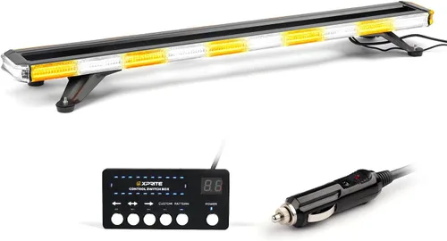 Vista 11 de Xprite Barra de luces estroboscópicas de emergencia para techo de 18 pulgadas, 150 LED, luces de advertencia intermitentes de servicio pesado