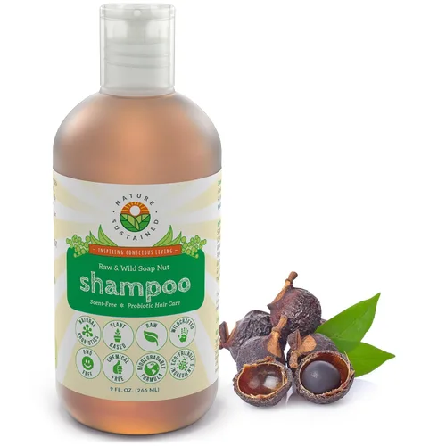 Vista 13 de Nature Sustained Champú Natural para Cabello Seco y Cuero Cabelludo - Orgánico, Crudo y Silvestre con Probióticos, Hipoalergénico, Champú Hidratante