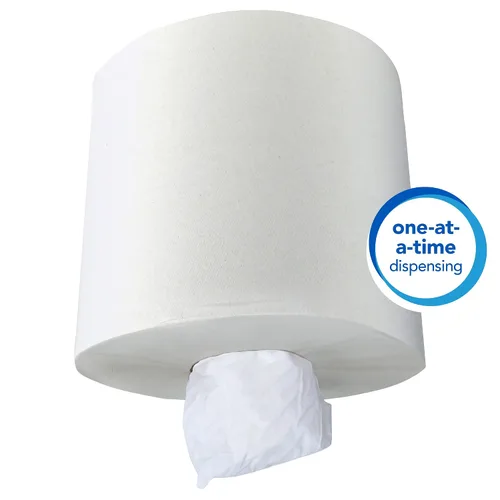 Vista 3 de Scott Professional Essential - Toallas de papel de extracción central, a granel (01032), bolsillos de absorción de secado rápido, blanco, perforadas