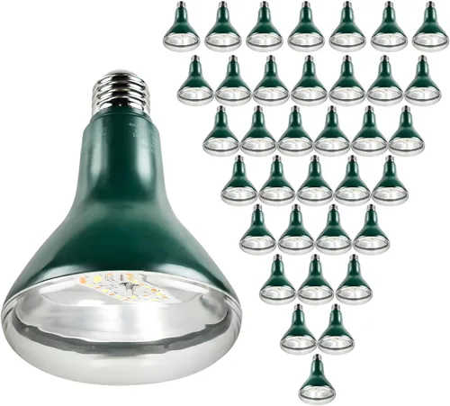 Vista 2 de GT-Lite Bombillas LED de 33 W de espectro completo con 28.22 PPF, base E26, luz de crecimiento con reflector para plantas de interior y exterior