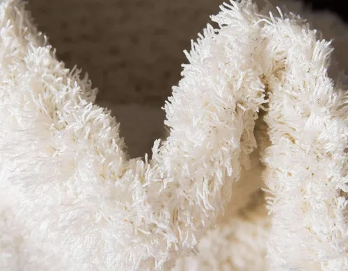 Vista 7 de Unique Loom Studio Solid Shag Collection - Alfombra urbana, moderna, supersuave y de felpa (5' 0x8', rectangular, blanco)