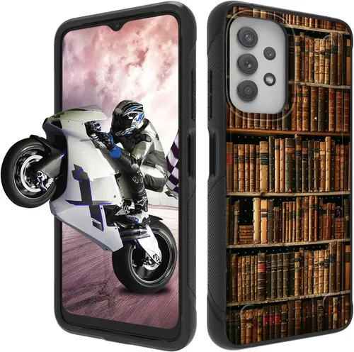 Vista 20 de Funda protectora resistente de doble capa para Samsung A14 5G (parte trasera con textura antideslizante), TPU suave a prueba de golpes, para Samsung