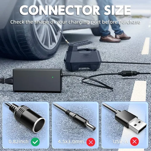 Vista 2 de Convertidor de CA a CC de 12 V 10 A Adaptador de fuente de alimentación de enchufe de encendedor de cigarrillos de automóvil Transformador de CA/CC