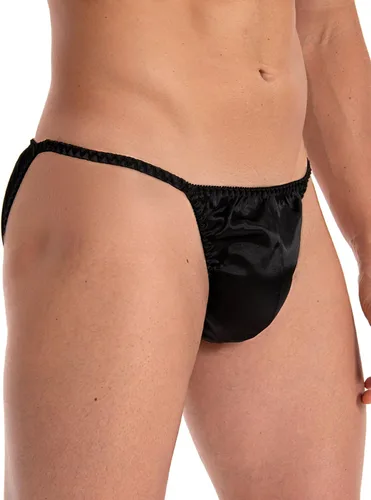 Vista 6 de Satini Ropa Interior de Satén para Hombre Estilo Tanga Bikini Calzoncillos