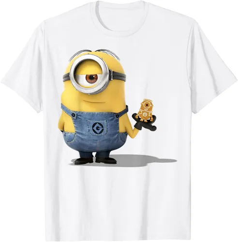 Vista 68 de Camiseta Despicable Me Minions Holding A Ginger Bread Minion Retrato Pequeña
