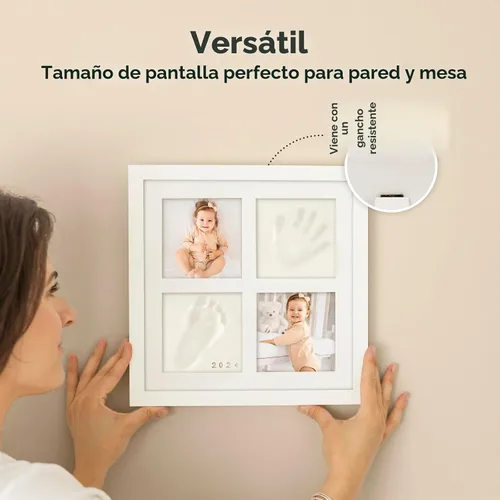Vista 9 de KeaBabies Kit de manos y huellas para bebé, kit de huella de bebé (blanco alpino)