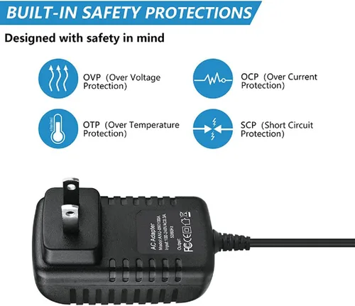 Vista 2 de Cargador de batería 12V 1A para Razor Power Core E90 E95 ePunk XLR8R Scooter eléctrico