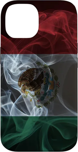 Vista 4 de Smoky Mexico Flag - Funda para iPhone 17 con diseño de orgullo mexicano ahumado