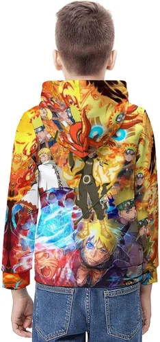 Vista 6 de RDXLAYIV Sudadera unisex con capucha para niños y niñas, con bolsillo de canguro, casual, sin botones, regalos