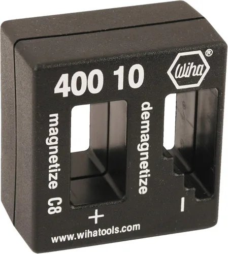 Vista 4 de Wiha 92191 Destornilladores de precisión Juego maestro de 51 piezas en bandeja de almacenamiento y 40010 Desmagnetizador desmagnetizador, negro