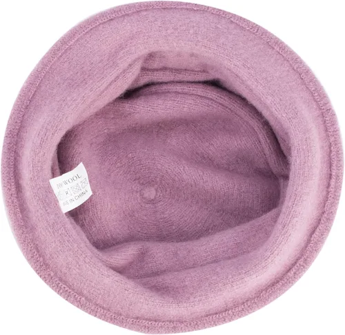 Vista 3 de Gorro de lana con diseño de flores Gatsby de los años 20 para mujer, con lazo, para aplastar, A287