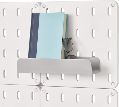 Vista 13 de iDesign Cade - Contenedor organizador modular de plástico sin BPA para colgar, 5.04 x 3.04 x 4 pulgadas, color gris