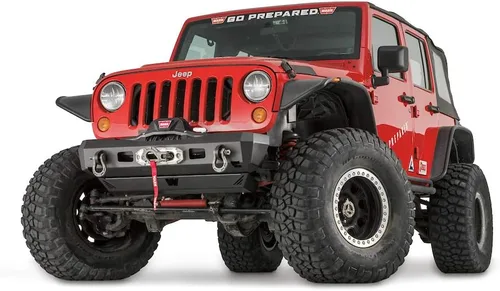 Vista 14 de WARN 101465 Elite Series Defensa delantera de amplitud completa para Jeep JK Wrangler, con tubo de protección de parrilla