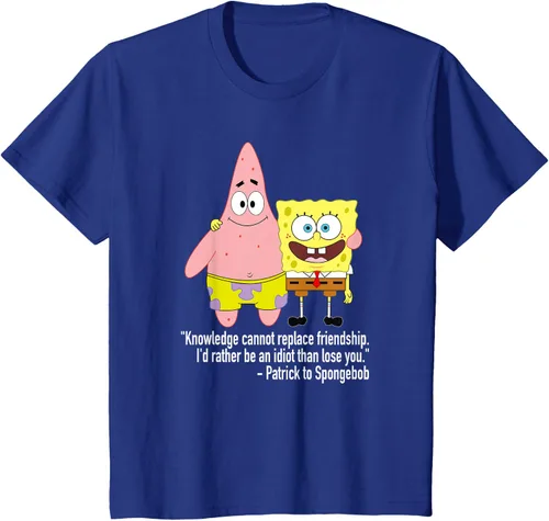 Vista 43 de Mademark x SpongeBob SquarePants - Patrick & SpongeBob - Camiseta de la amistad Asfalto