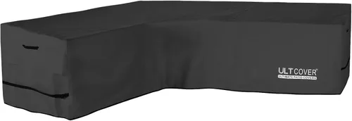 Vista 22 de ULTCOVER Funda de sofá modular para patio en forma de L con orientación a la izquierda, impermeable para muebles de sección exterior de 4 plazas