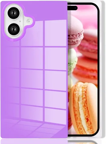 Vista 40 de Funda rectangular compatible con iPhone 15 Neon para mujer, diseño de lujo de fluorescencia brillante, flexible, suave, delgada, de gel de goma TPU